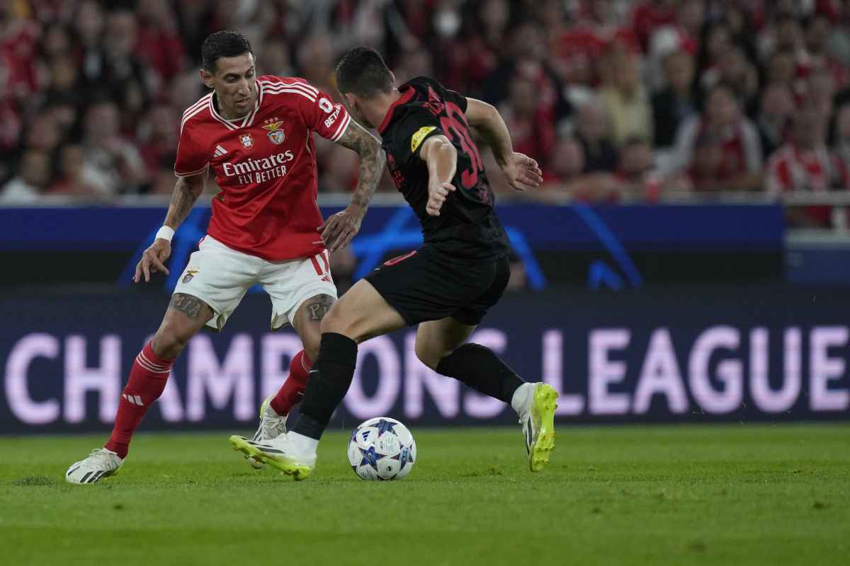 Di Maria in conferenza prima di Inter-Benfica