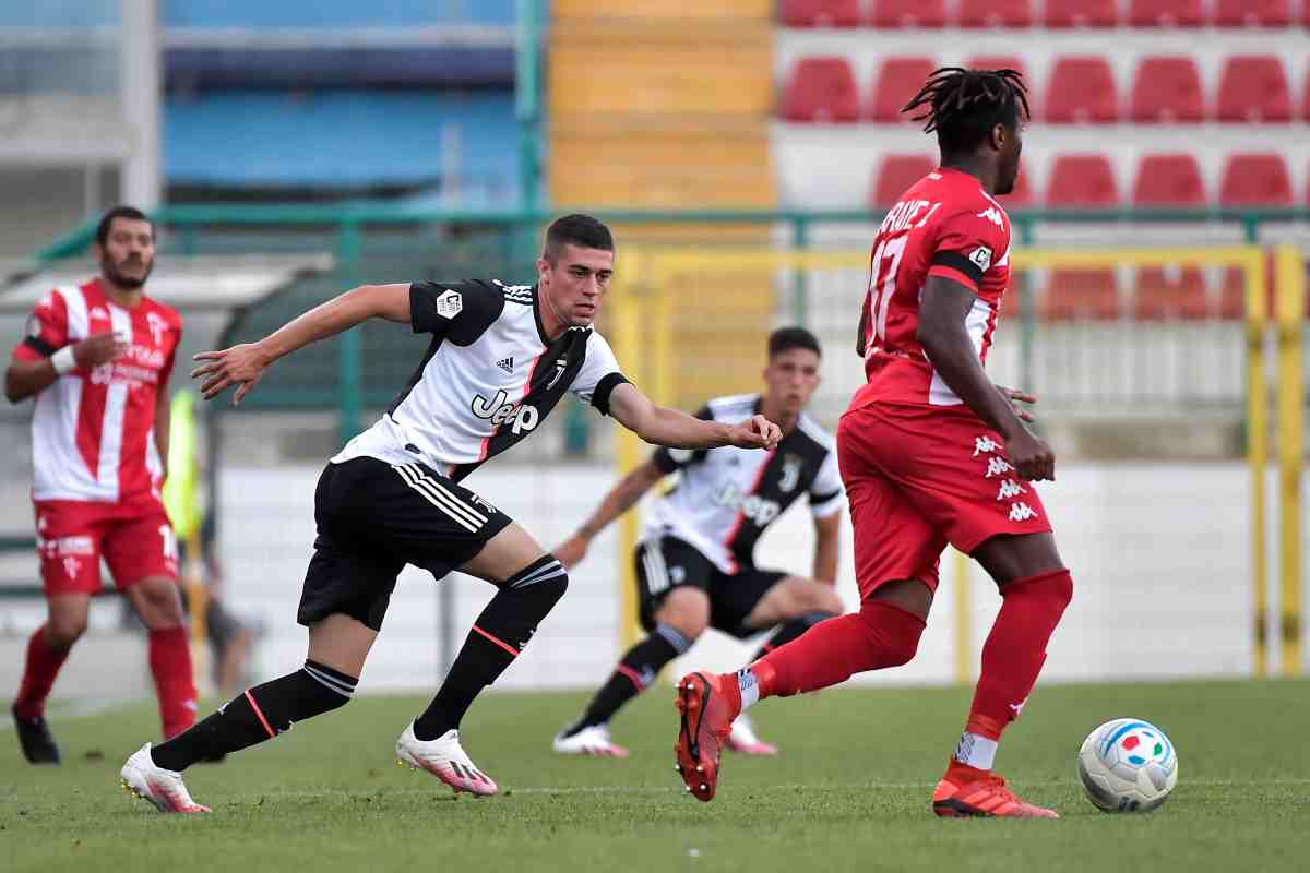 Juve U-23 in azione contro il Padova nella stagione 2019/20 