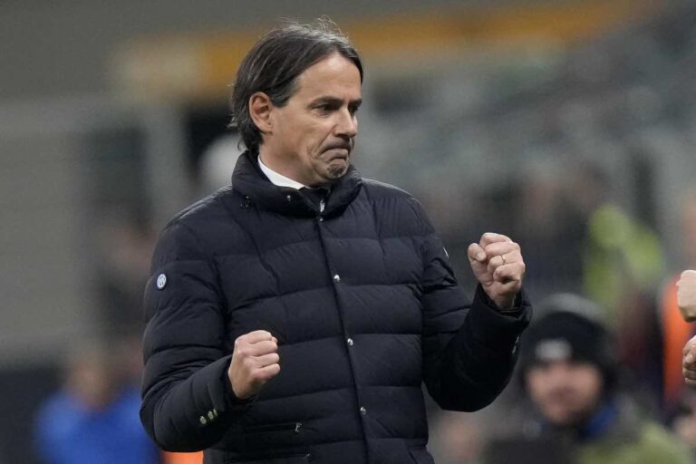 Inzaghi esulta verso Inter-Atalanta