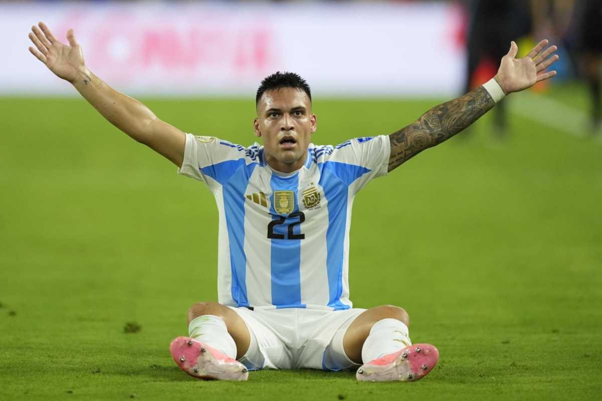 Lautaro bloccato con l'Argentina