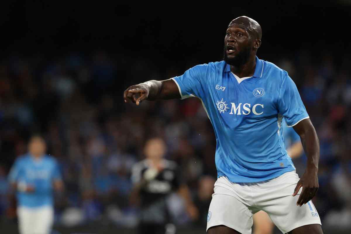 Lukaku impegnato in Napoli-Lecce