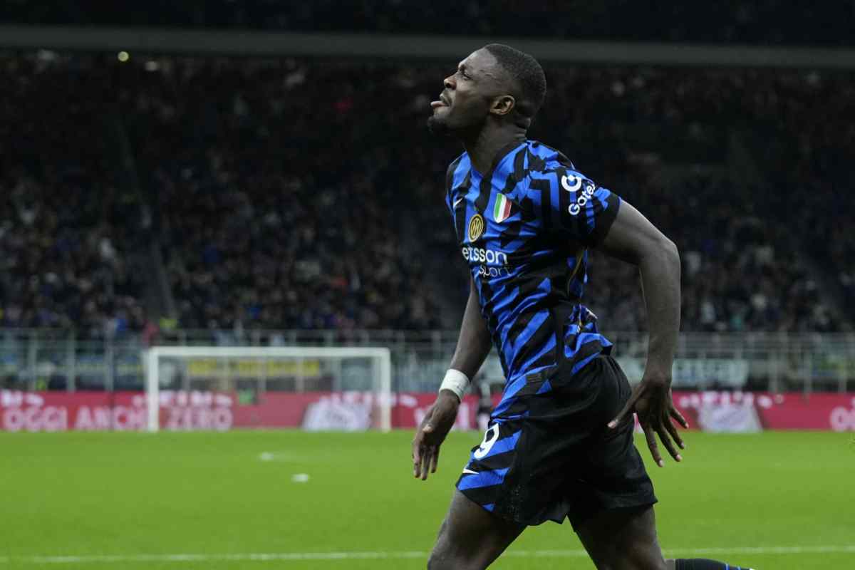 l'Inter esulta per Thuram