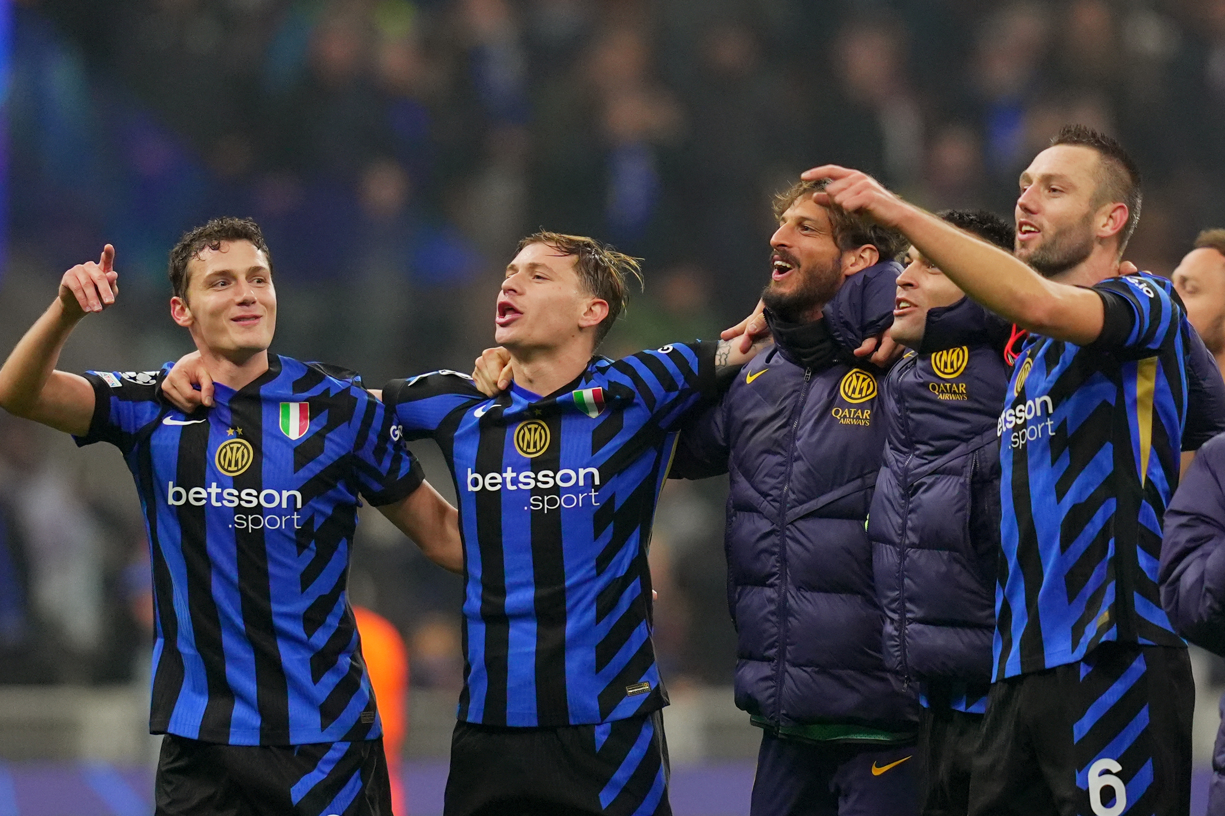 L'Inter festeggia