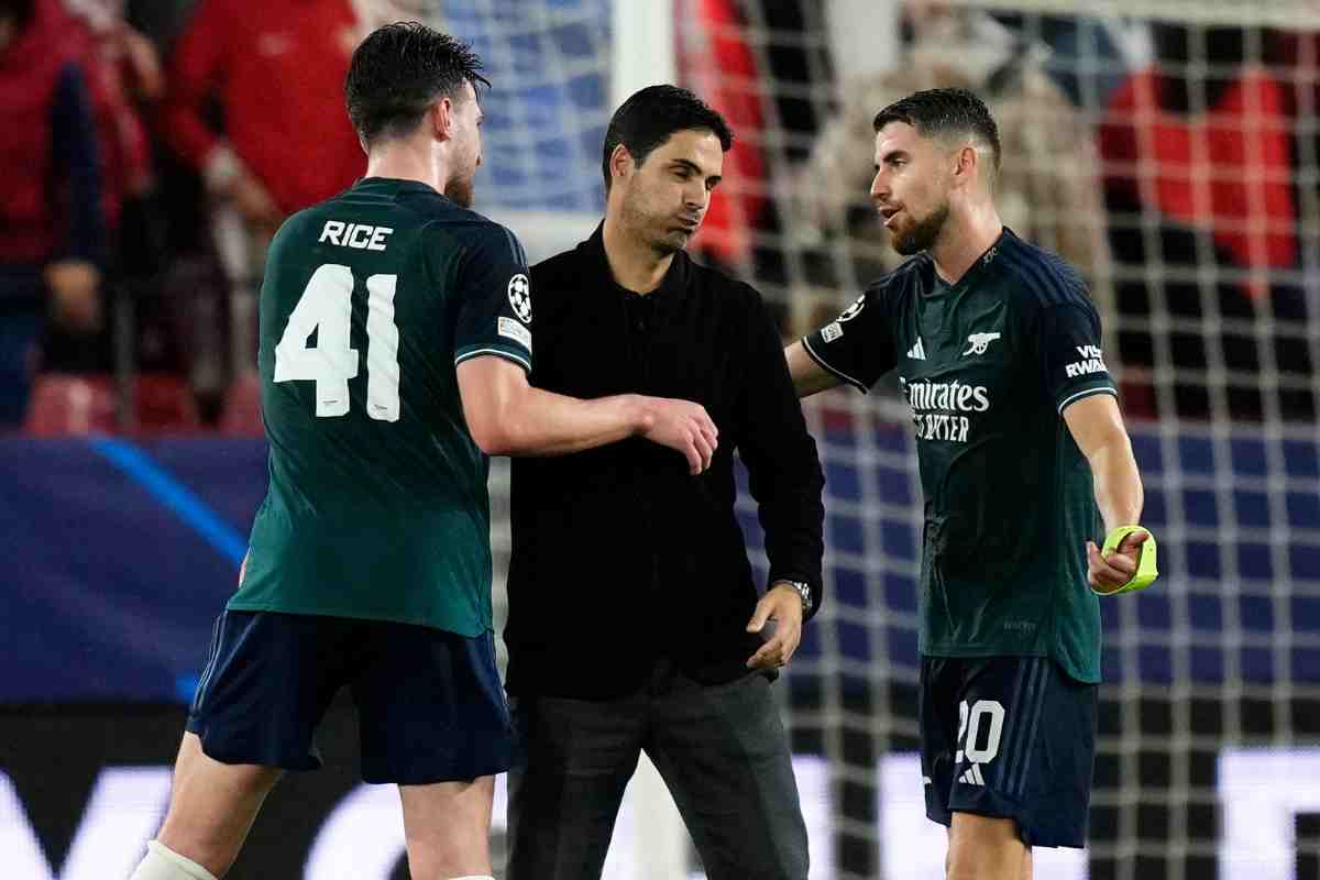 Arteta, Rice e Jorginho