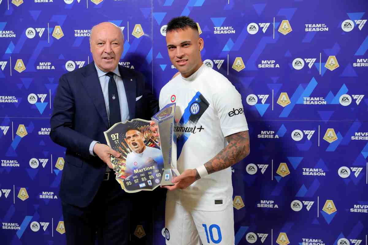 Inter, premiati Lautaro Martinez e Marotta