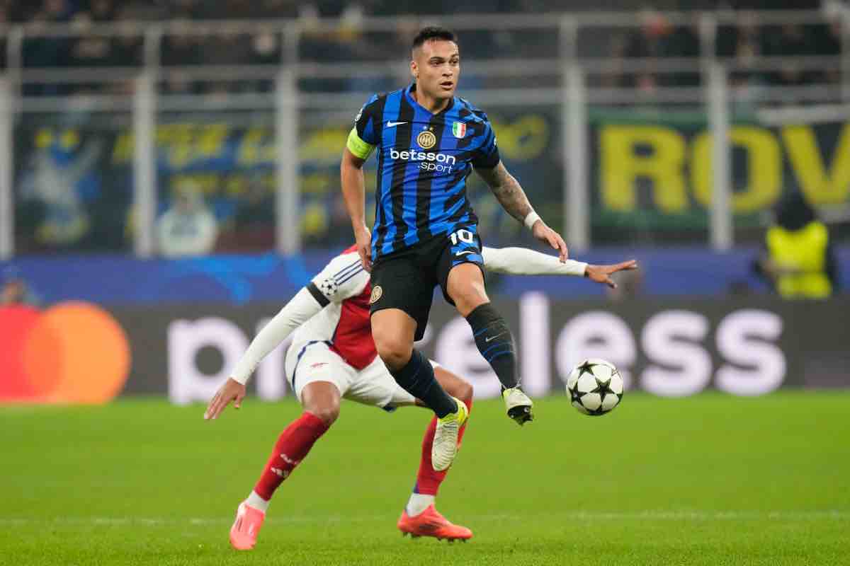 Lautaro dopo la vittoria contro l'Arsenal 