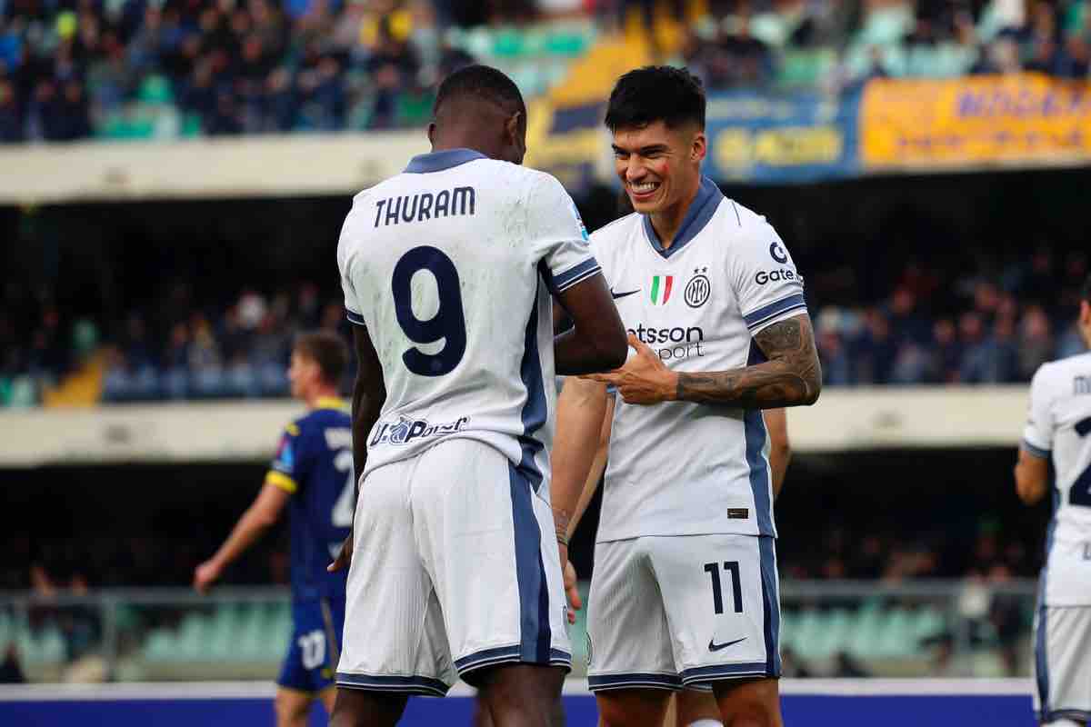 Thuram e Correa, esulanza