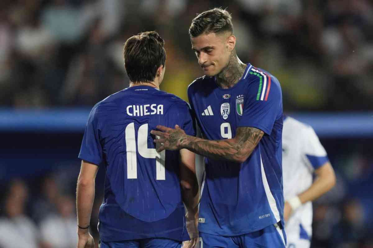 Chiesa e Scamacca in campo con l'Italia