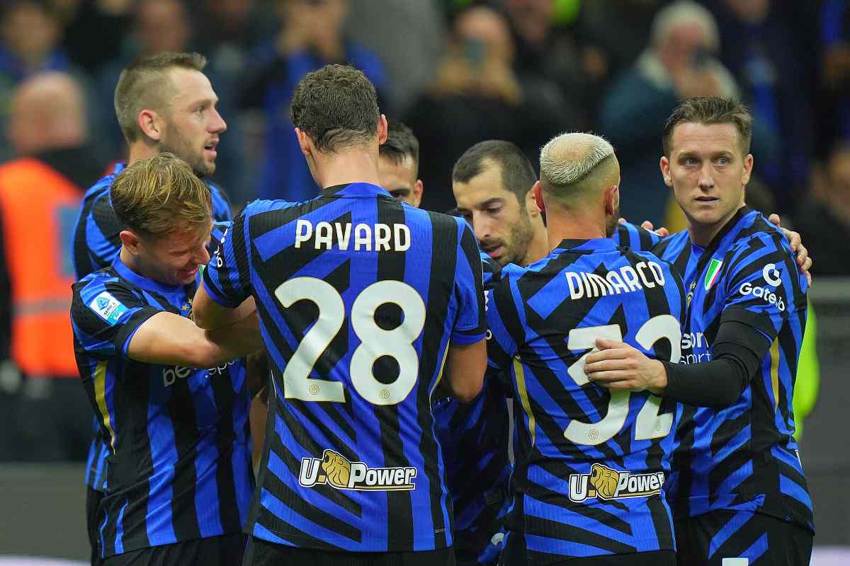 Inter festeggia al gol