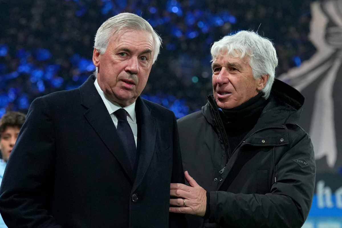 Ancelotti e Gasperini a bordo campo