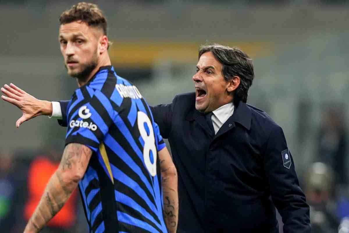 Arnautovic e Inzaghi durante Inter-Lipsia