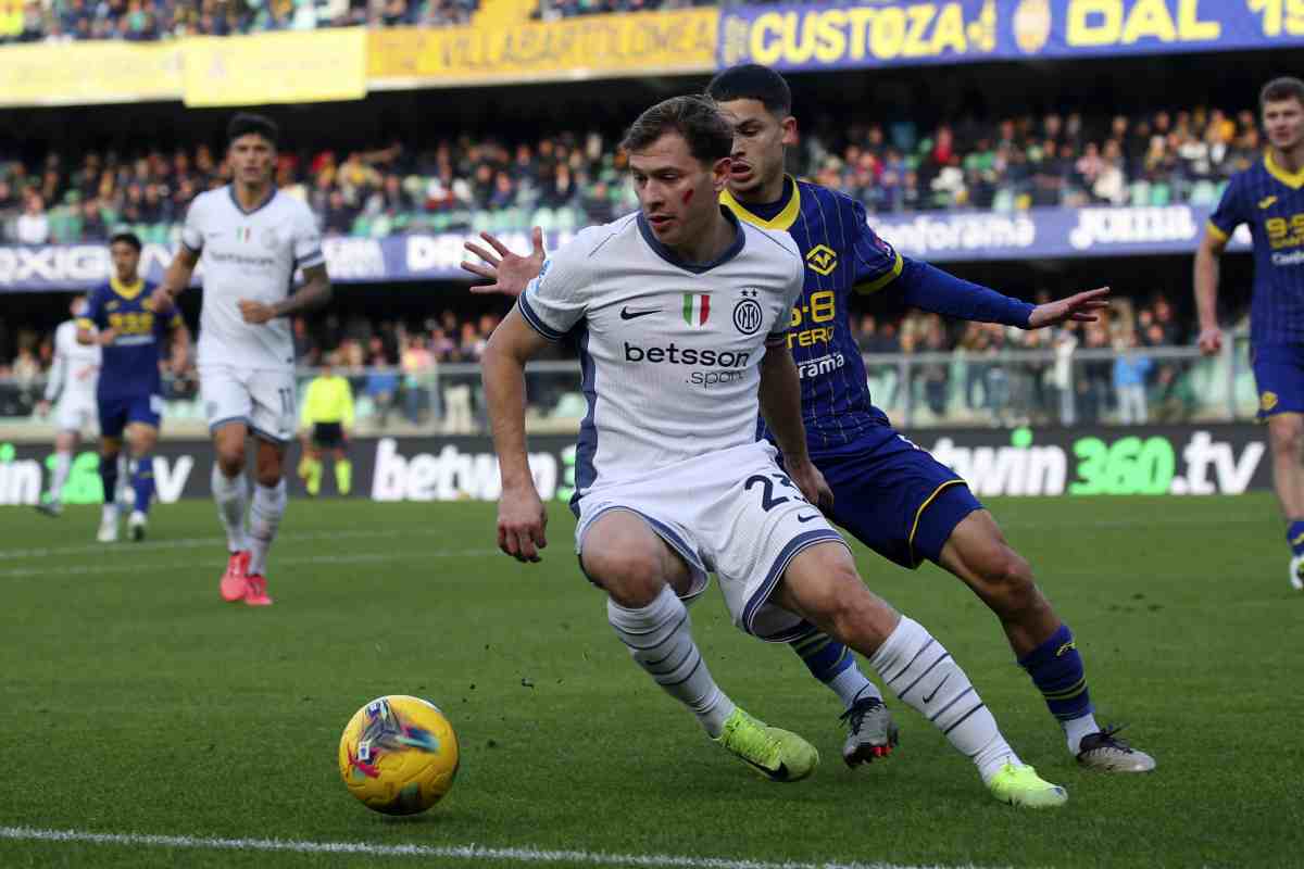 Barella contro il Verona