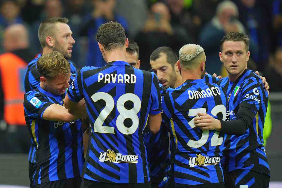 L'Inter esulta per un gol