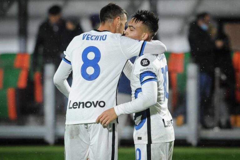 Vecino e Lautaro in campo