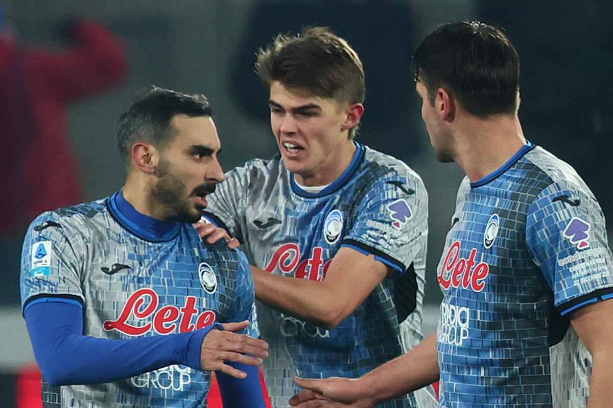 Zappacosta, De Ketelaere e Djimsiti dell'Atalanta