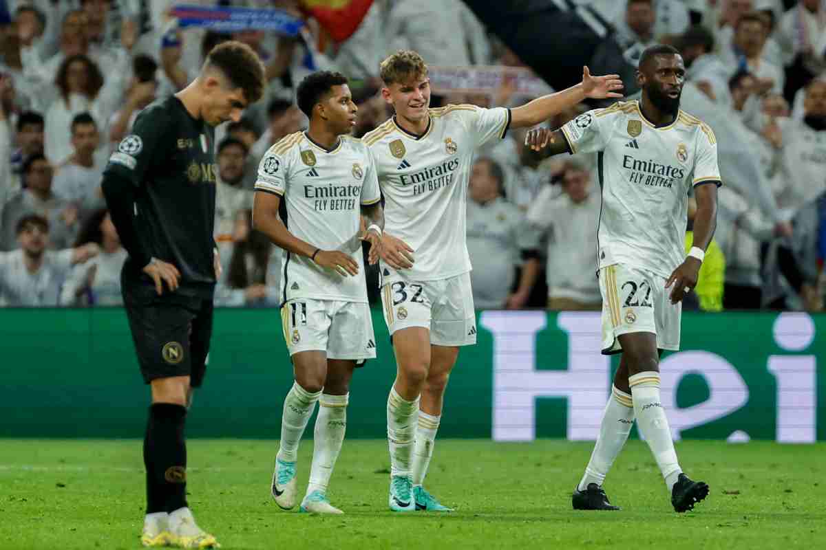 Nico Paz ai tempi del Real Madrid