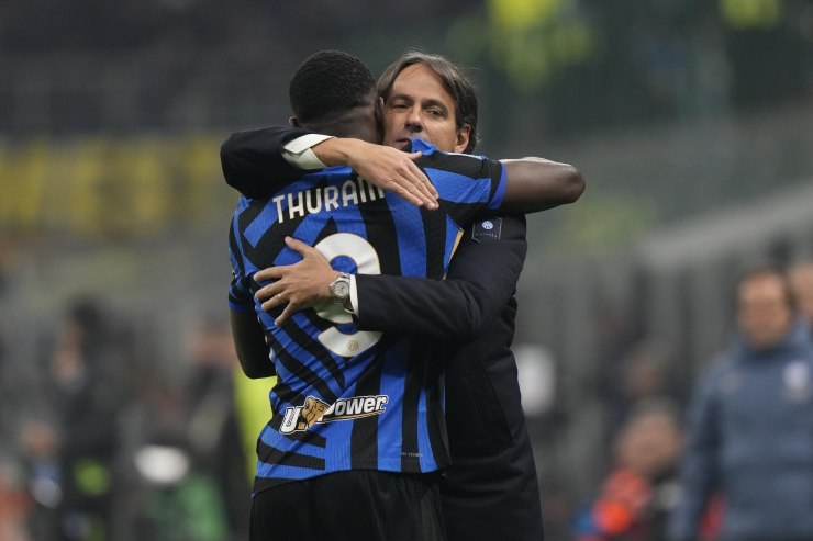 Thuram Abbraccia Inzaghi