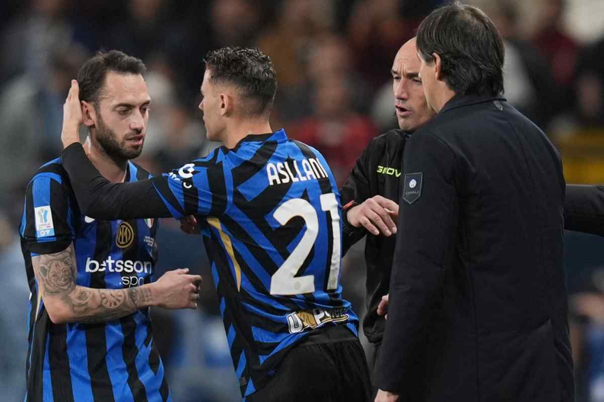 La sostituzione di Calhanoglu contro il Milan