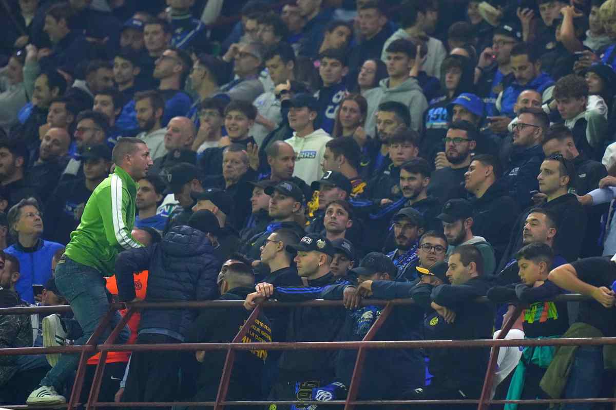 I tifosi dell'Inter allo stadio