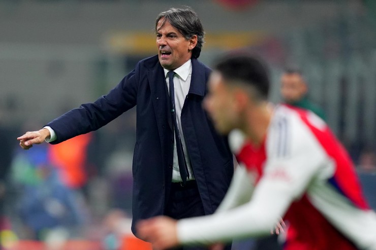 Simone Inzaghi contro l'Arsenal