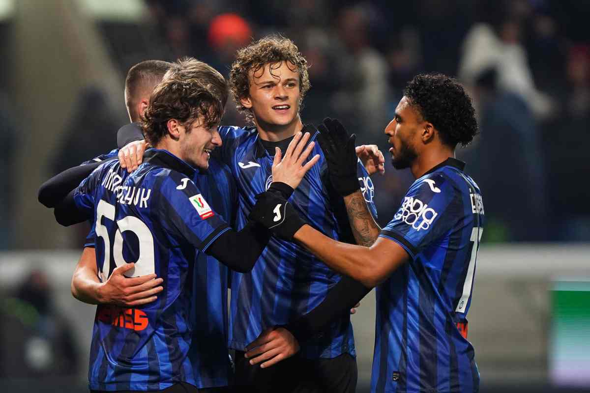 Atalanta esulta dopo un gol