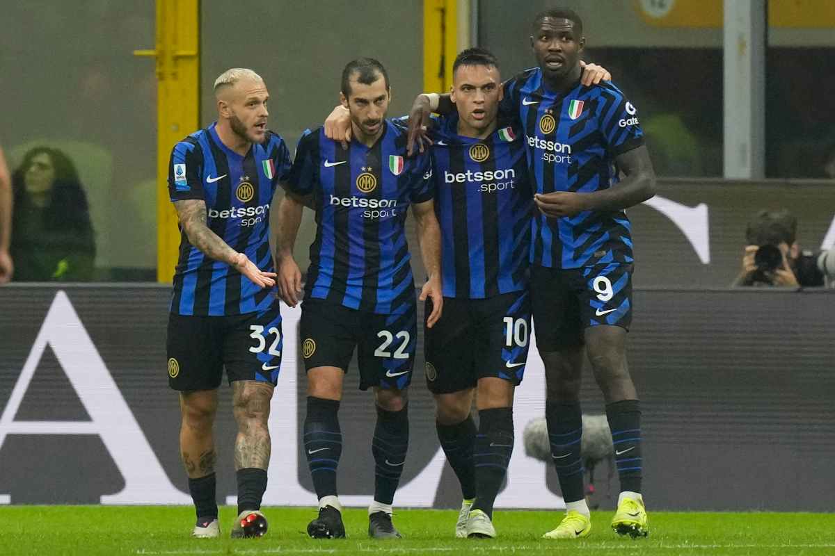 Gioatori Inter in campo