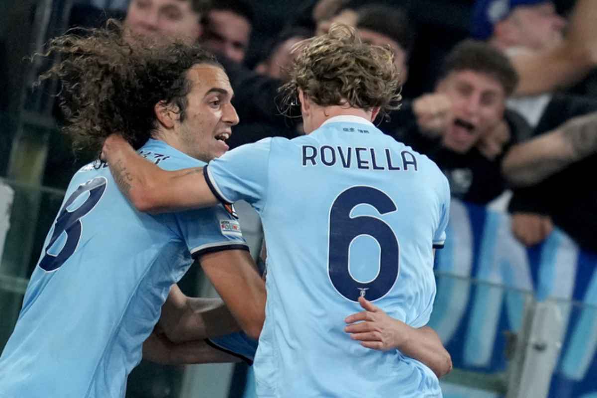 Rovella e Guendouzi esultano