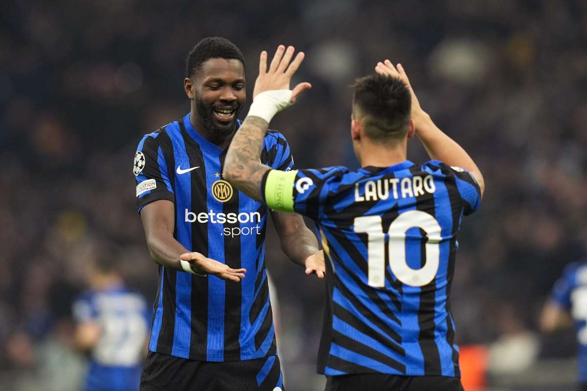 Lautaro assieme a Thuram